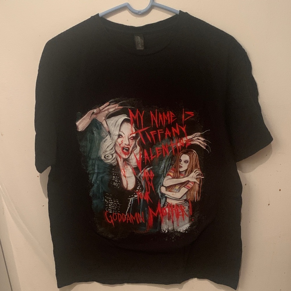 Awesome Chuck 2 Childs Play Tiffany Valentine Gildan soft-style Cotton T SZ L